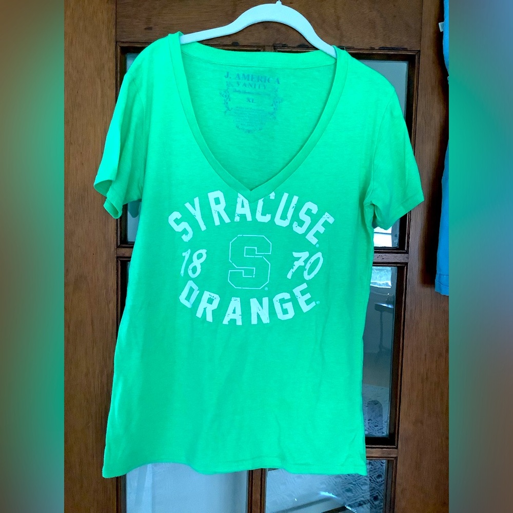 Syracuse, Orange V-neck, short sleeve T-shirt, size XL